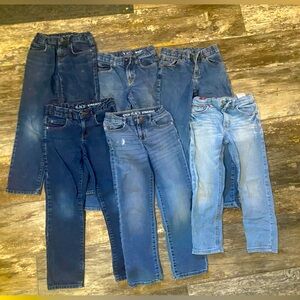 Lot of 6 boys jeans
